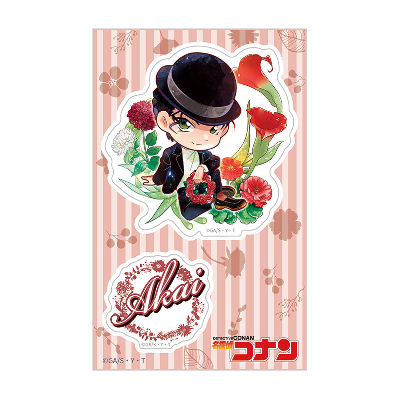 『名探偵コナン』クリアステッカー デフォルメ 花冠-flow in the wind-(赤井)【202512再販】