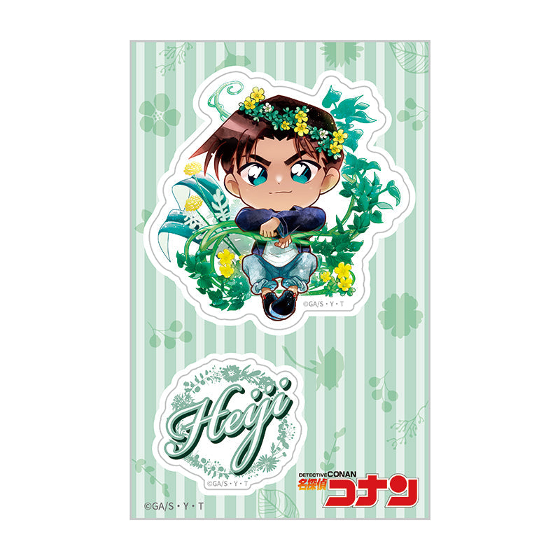 『名探偵コナン』クリアステッカー デフォルメ 花冠-flow in the wind-(平次)【202512再販】