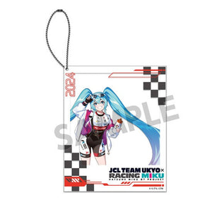 『初音ミク レーシングミク』2024 JCL TEAM UKYO 応援 Ver. ポラロイド風アクリルキーホルダー