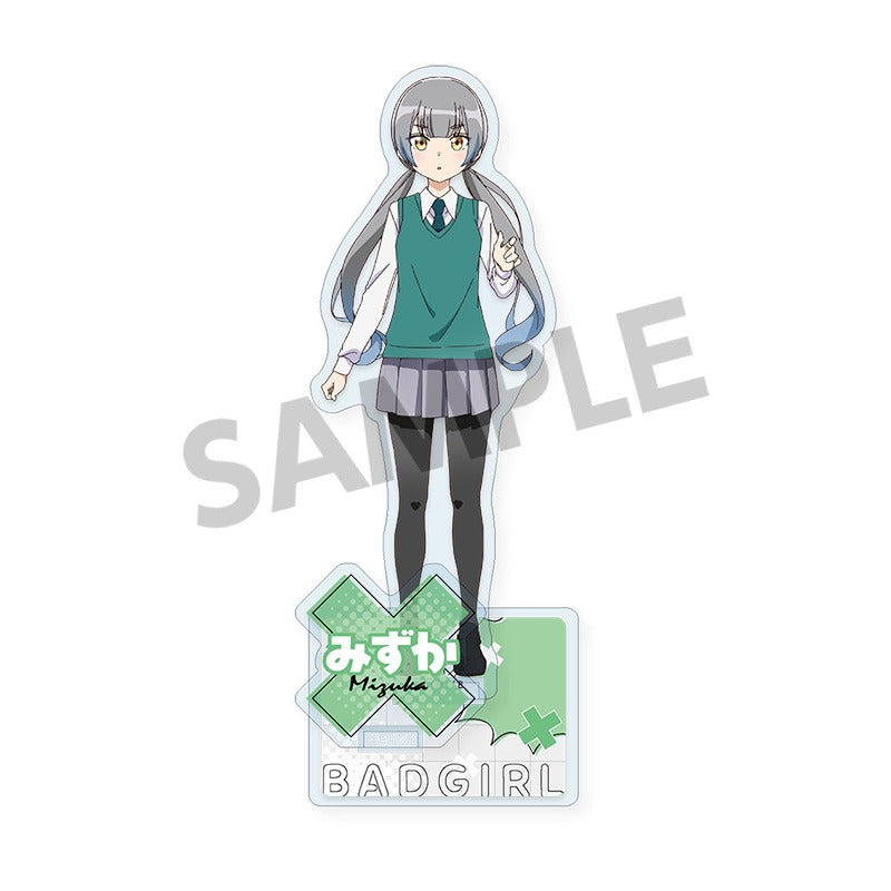 ばっどがーる　涼風涼　特大 アクリルフィギュア　ジャージメイド ver.　非売品 ばっどがーる』SNS風アクリルキーホルダー 涼風 涼 ジャージ