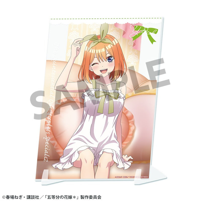 『五等分の花嫁*』描き下ろしビジュアルアクリルプレート 中野四葉 ナイトウェア ver.