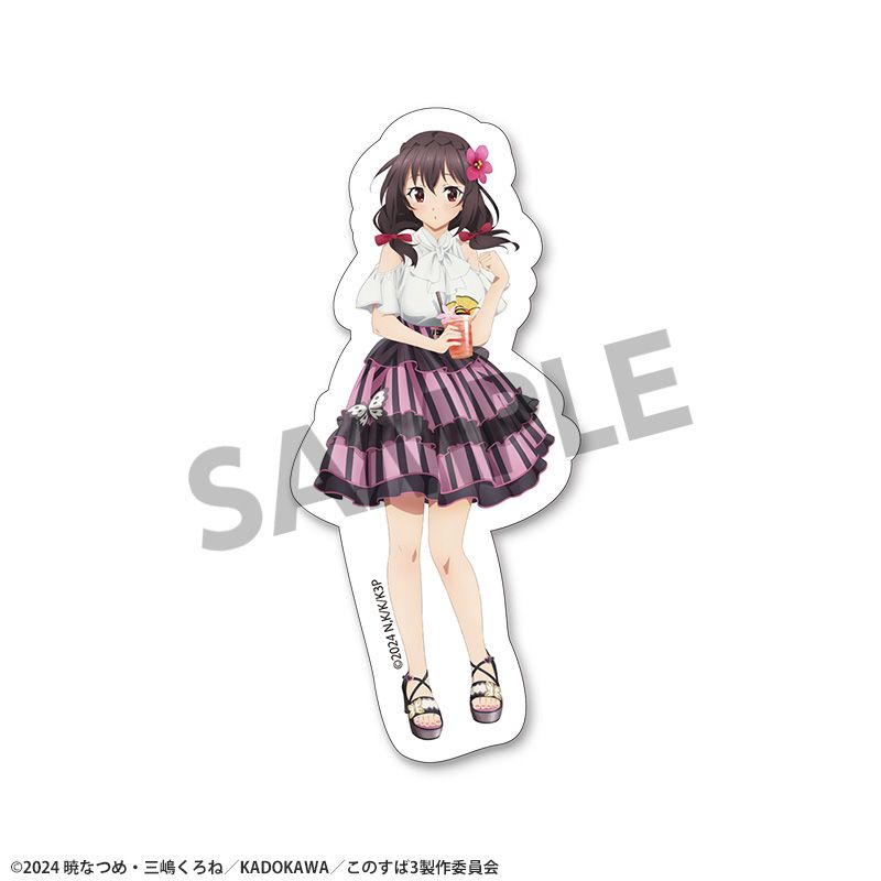 『この素晴らしい世界に祝福を!』描き下ろしダイカットステッカー ゆんゆん バカンス ver.