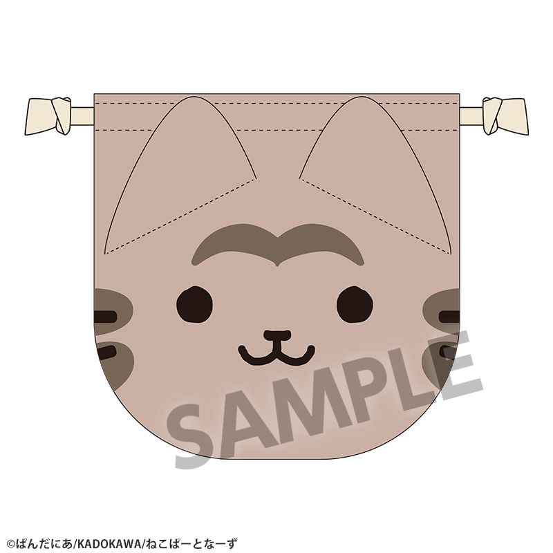 『うごく!ねこむかしばなし』フェイス巾着