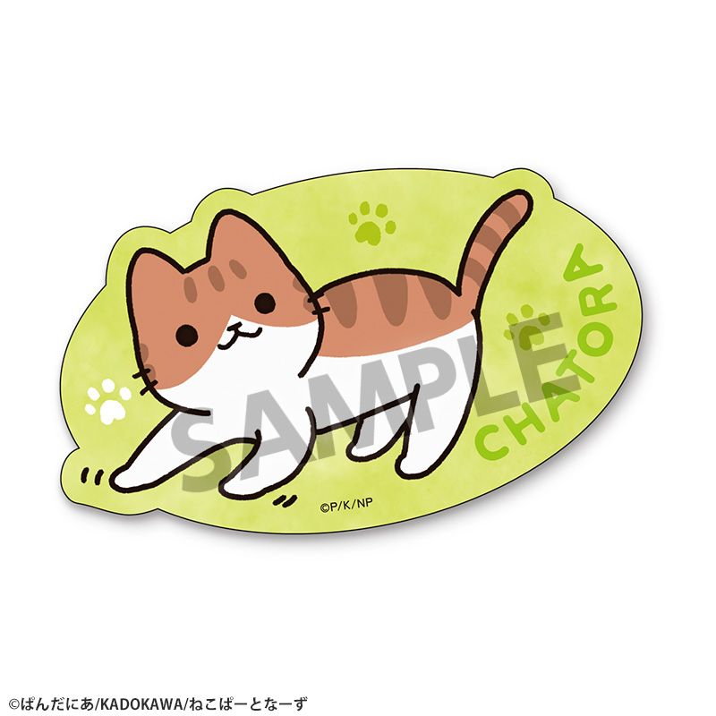『うごく!ねこむかしばなし』ステッカー チャトラ