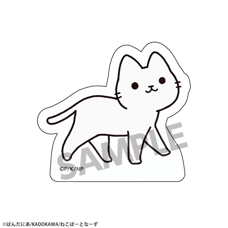 『うごく!ねこむかしばなし』アクリルマスコット シロネコ