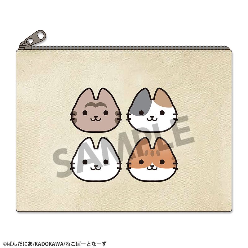 『うごく!ねこむかしばなし』サガラ刺繍ポーチ