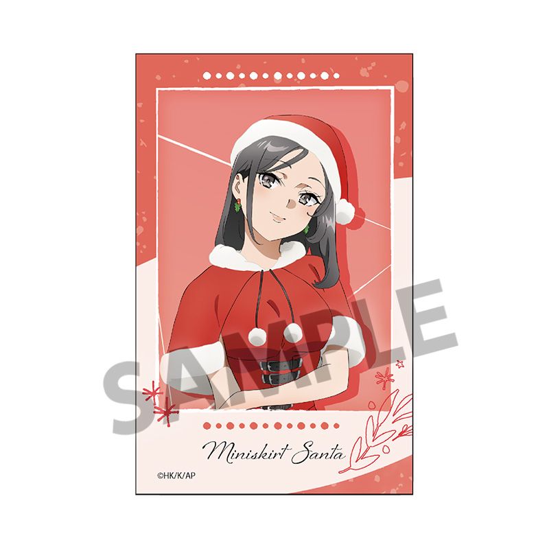 『青春ブタ野郎はサンタクロースの夢を見ない』インスタントフォト風ステッカー ミニスカサンタ