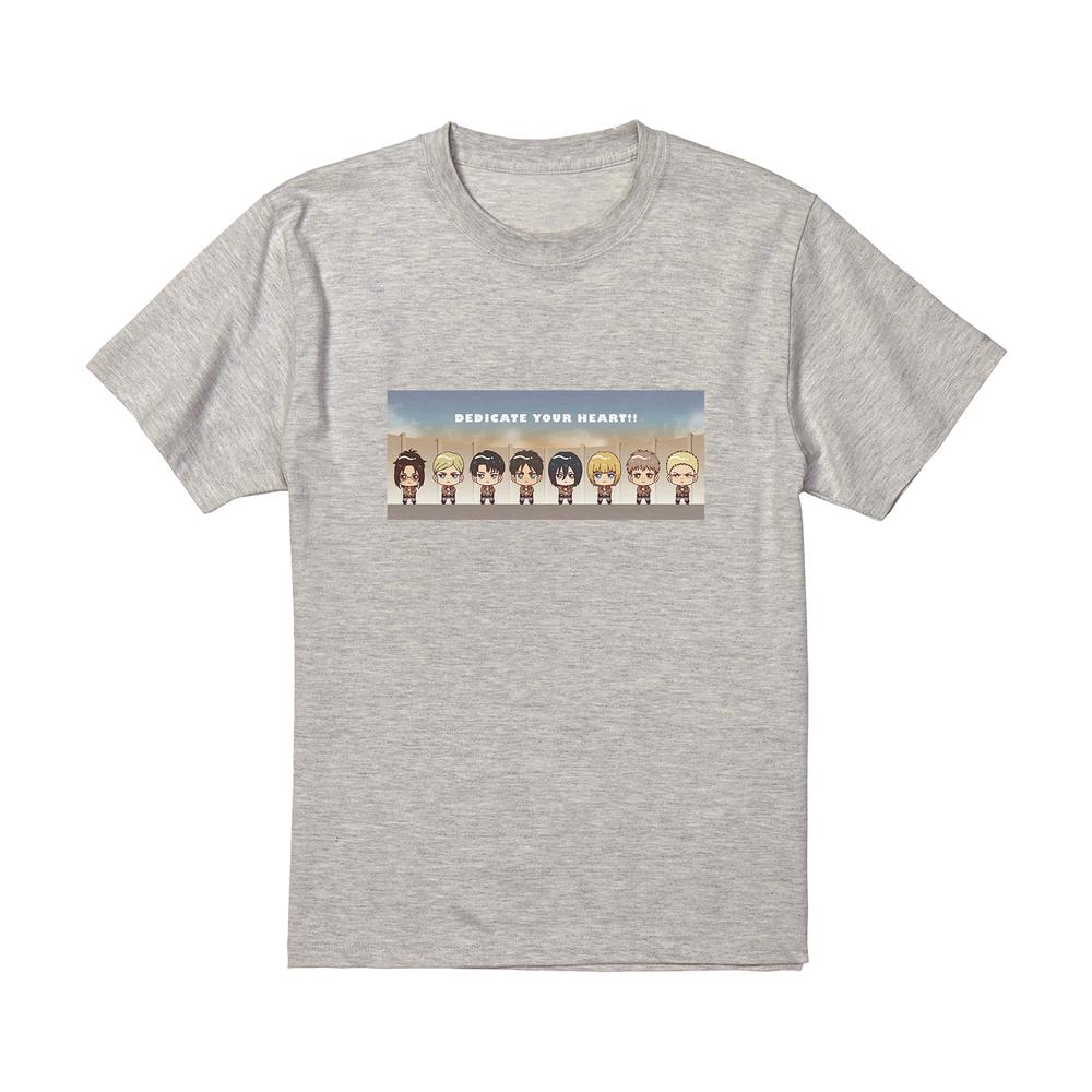 『進撃の巨人』調査兵団 ちょこんと! 「心臓を捧げよ!!」 Tシャツメンズ【202507再販】
