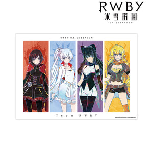 『RWBY 氷雪帝国』チームRWBY Ani-Art A3マット加⼯ポスター