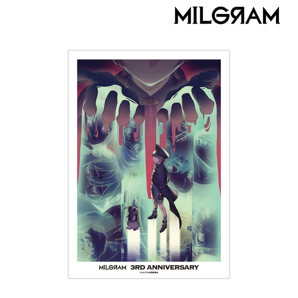 『MILGRAM -ミルグラム-』描き下ろしイラスト 3rd Anniversary ver. A3マット加工ポスター