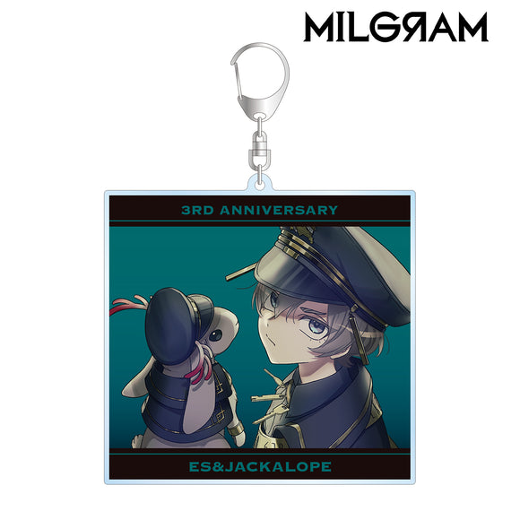 『MILGRAM -ミルグラム-』描き下ろしイラスト エス&ジャッカロープ 3rd Anniversary ver. BIGアクリルキーホルダー