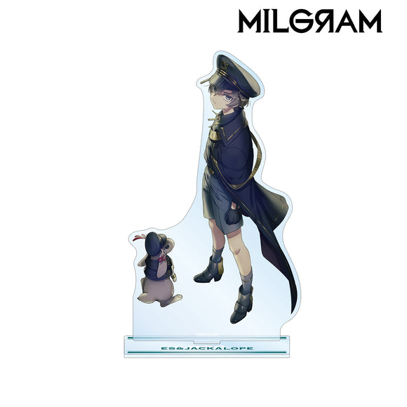 『MILGRAM -ミルグラム-』描き下ろしイラスト エス&ジャッカロープ 3rd Anniversary ver. BIGアクリルスタンド