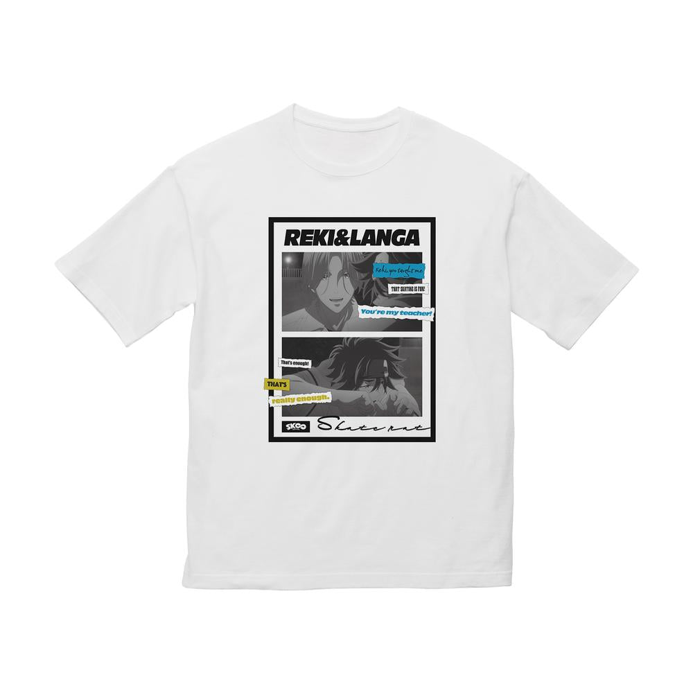 『SK∞ エスケーエイト』喜屋武 暦&馳河 ランガ 台詞BIGシルエットTシャツユニセックス【202509再販】