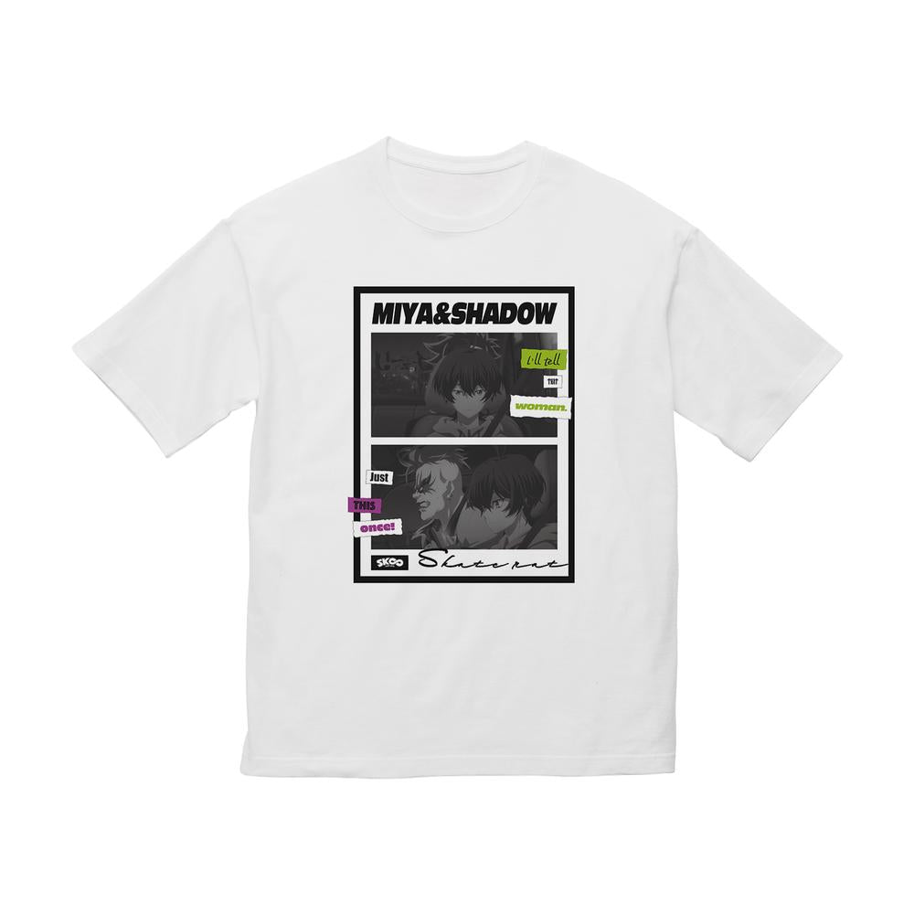 『SK∞ エスケーエイト』知念 実也&シャドウ 台詞BIGシルエットTシャツユニセックス【202509再販】
