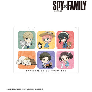 『SPY×FAMILY』東武動物公園コラボ 集合 ちびキャラ クリアファイル ver.B