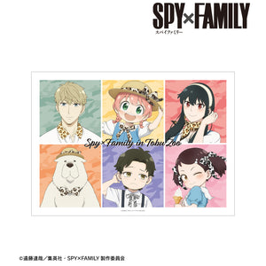 『SPY×FAMILY』東武動物公園コラボ 描き下ろしイラスト 集合 アニマル柄ver. A3マット加工ポスター