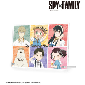 『SPY×FAMILY』東武動物公園コラボ 描き下ろしイラスト 集合 アニマル柄ver. A5アクリルパネル