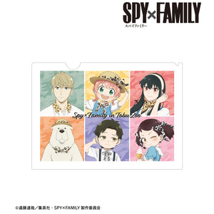 『SPY×FAMILY』東武動物公園コラボ 描き下ろしイラスト 集合 アニマル柄ver. クリア ファイル