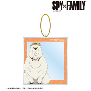 『SPY×FAMILY』東武動物公園コラボ 描き下ろしイラスト ボンド‧フォージャー アニマル柄ver. フォトフレーム風BIGアクリルキーホルダー