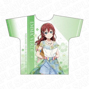 『ラブライブ!虹ヶ咲学園スクールアイドル同好会』フルグラフィックTシャツ エマ・ヴェルデ アロハ ver