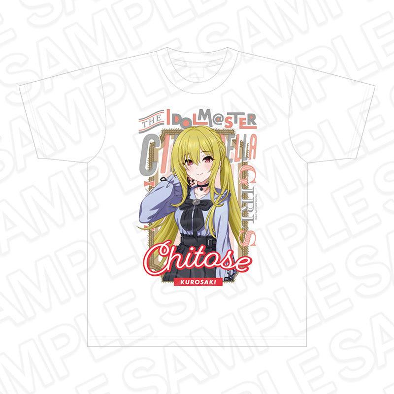 『アイドルマスター シンデレラガールズ』フルカラーTシャツ 黒埼ちとせ サブカルファッション ver.