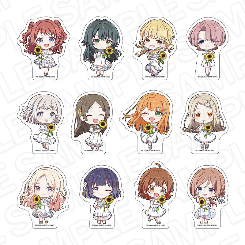 『学園アイドルマスター』ダイカットステッカー(ブラインド) sunflower ミニキャラ ver. セット