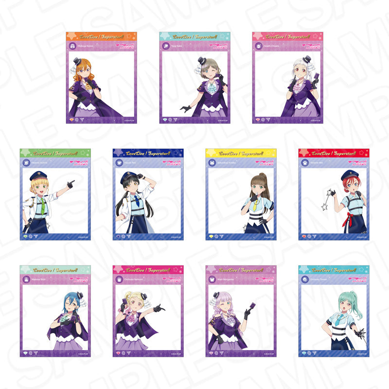 『ラブライブ!スーパースター!!』SNS風クリアスナップ シーフ&ポリス ver. セット