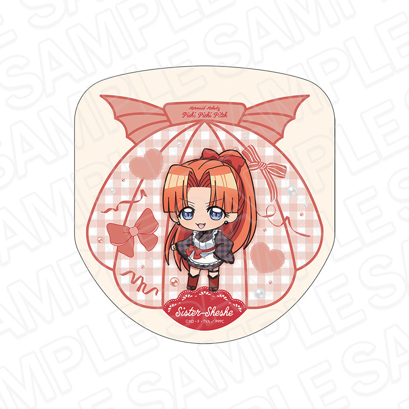 『マーメイドメロディー ぴちぴちピッチ』ダイカットミニタオル シェシェ 和装メイド デフォルメ ver.