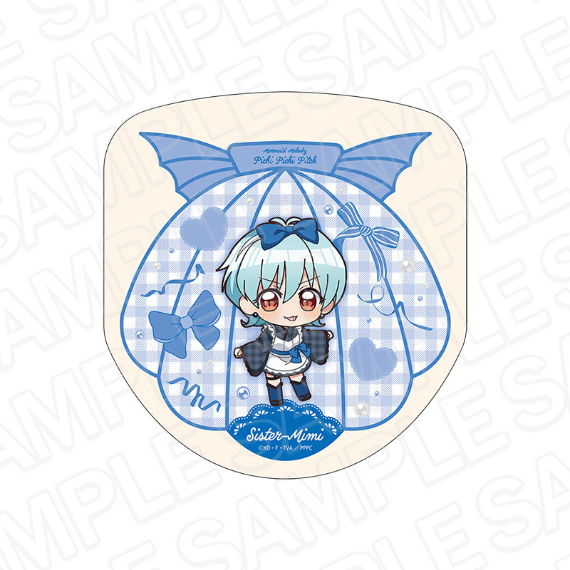 『マーメイドメロディー ぴちぴちピッチ』ダイカットミニタオル ミミ 和装メイド デフォルメ ver.