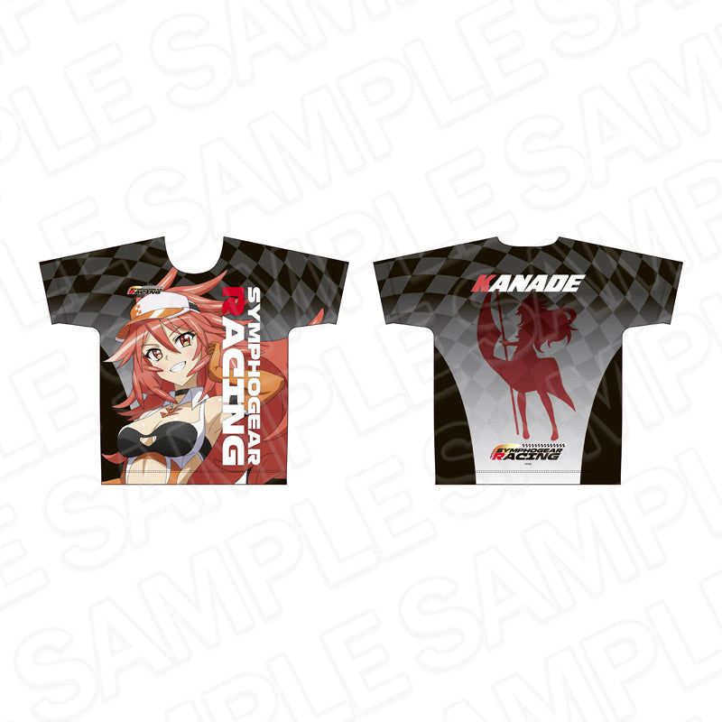 『戦姫絶唱シンフォギアXV』フルグラフィックTシャツ 天羽 奏 SYMPHOGEAR RACING ver.