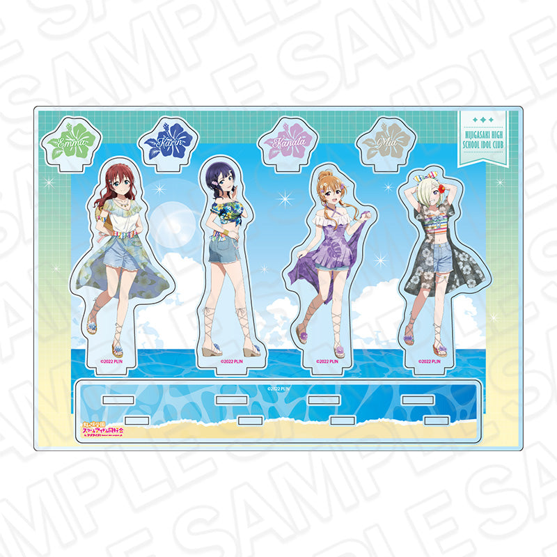 『ラブライブ!虹ヶ咲学園スクールアイドル同好会』アクリルジオラマ 3年生 アロハ ver.