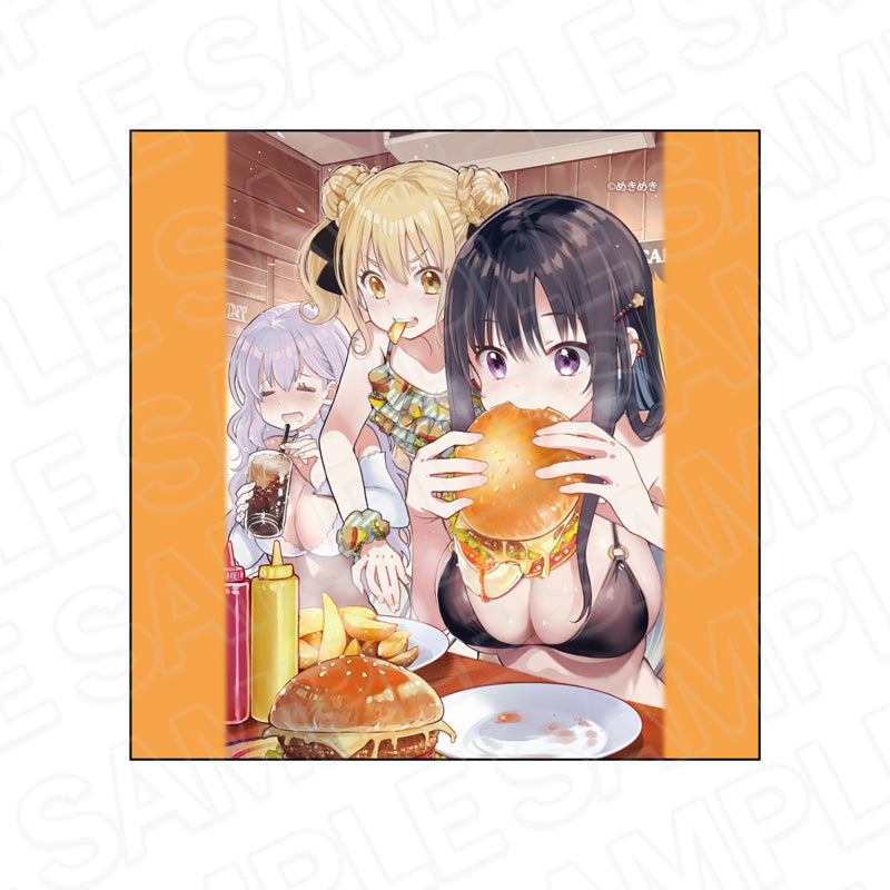 『コミックキューン10周年記念』飯テロ系グラドルは我慢できない!? マイクロファイバー 大降田英子&熱海静&徳夫満月