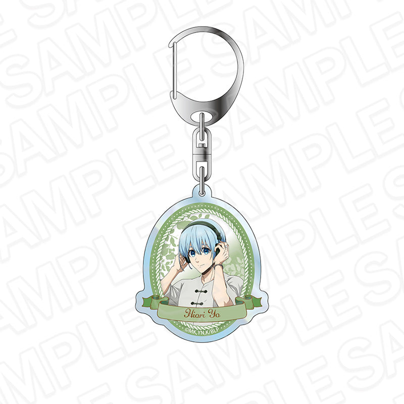 『ブルーロック』ホログラムキーホルダー 氷織 羊 White&Pistachio ver.