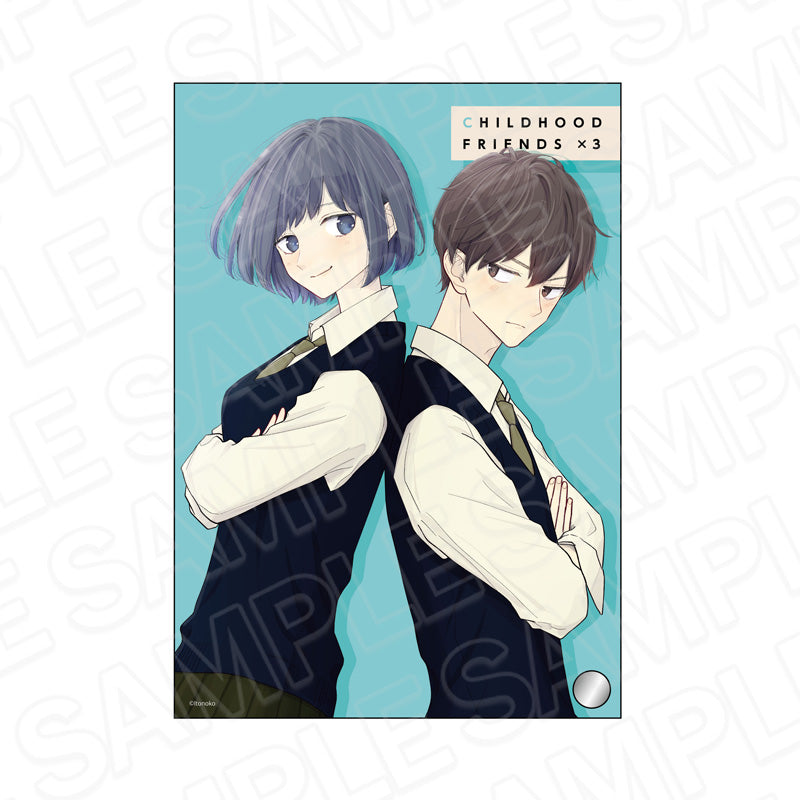 『3組の幼なじみ』ミニアクリルアート 沢村みのり&宮内隼太