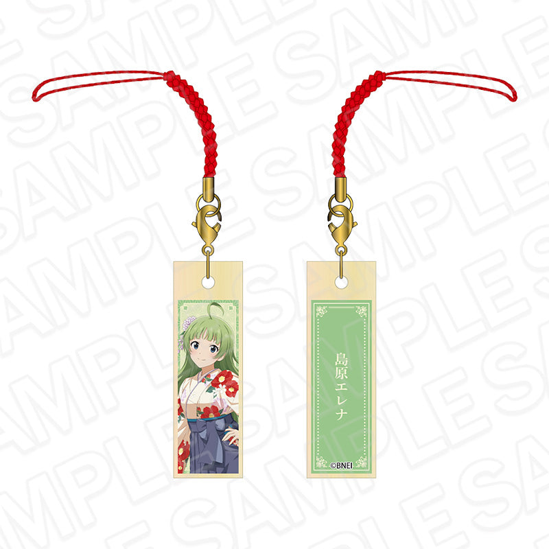 『アイドルマスター ミリオンライブ!』木札ストラップ 島原エレナ 着物 ver.