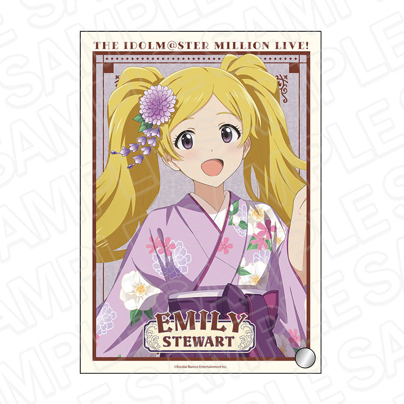 『アイドルマスター ミリオンライブ!』ミニアクリルアート エミリー スチュアート 着物 ver.