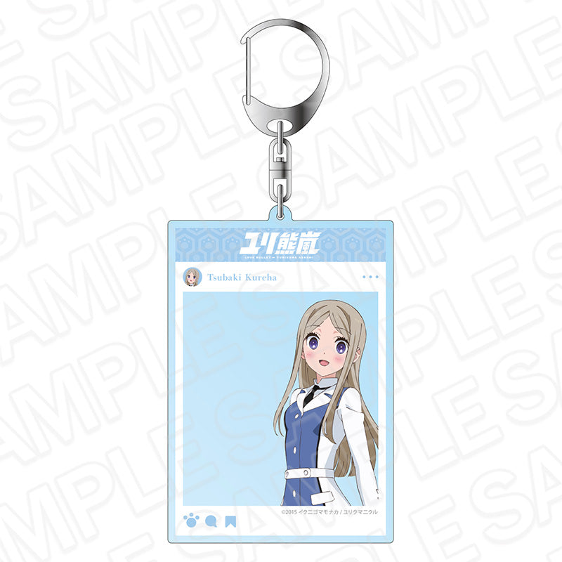 『ユリ熊嵐』SNS風アクリルキーホルダー 椿輝紅羽