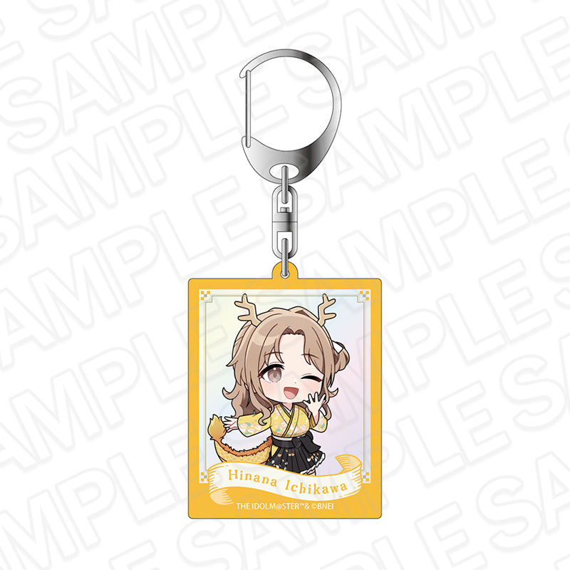 『アイドルマスター シャイニーカラーズ』オーロラアクリルキーホルダー 市川雛菜 百鬼夜行ミニキャラ ver.