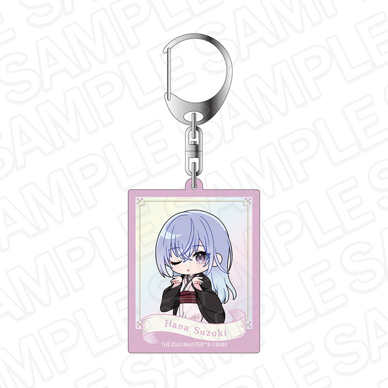 『アイドルマスター シャイニーカラーズ』オーロラアクリルキーホルダー 鈴木羽那 百鬼夜行ミニキャラ ver.