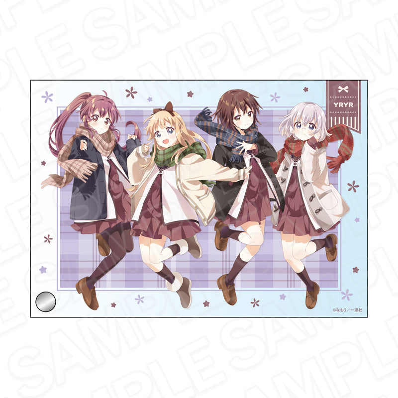『ゆるゆり』ミニアクリルアート 京子&結衣&綾乃&千歳 マフラー ver.