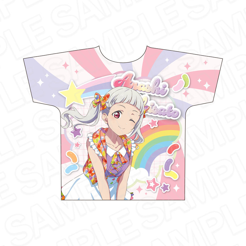 『ラブライブ!スーパースター!!』フルグラフィックTシャツ 嵐 千砂都 Cafe party ver.