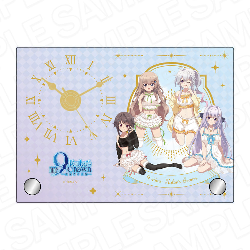 『9-nine- Ruler's Crown』ミニアクリルクロック ロリータルームウェア ver.