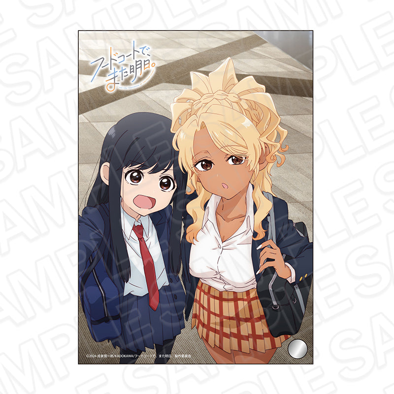 『フードコートで、また明日。』ミニアクリルアート B