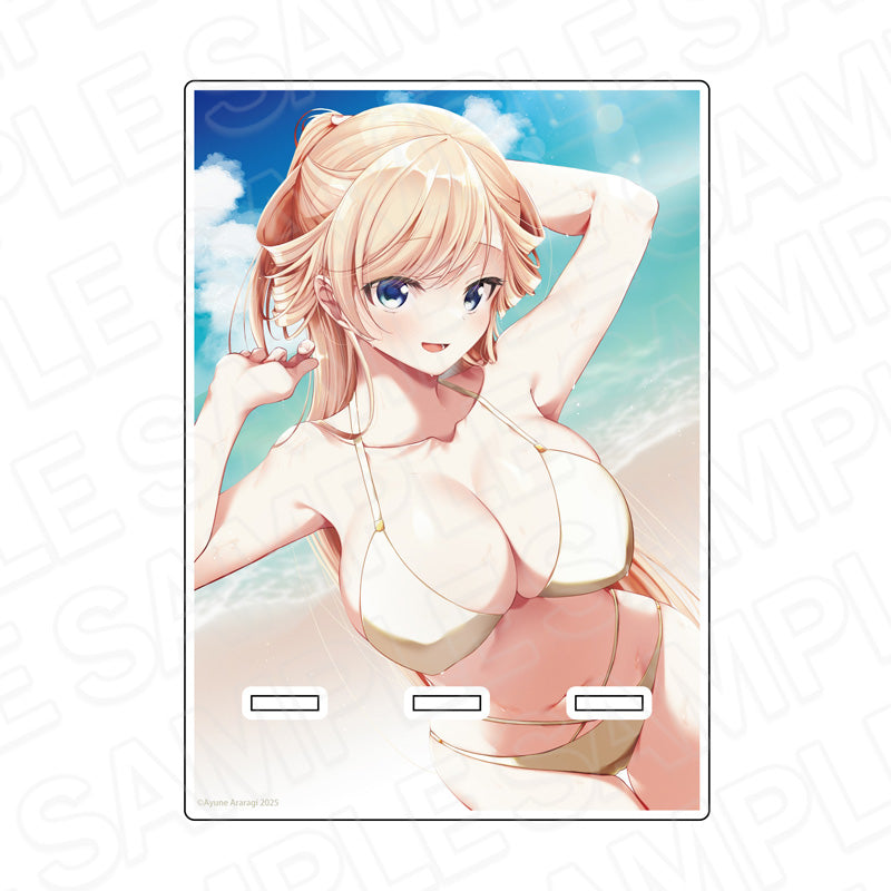 『一式さんは恋を知りたい。』アクリルスマホスタンド 一式リンナミルフォード 白ビキニ ver.