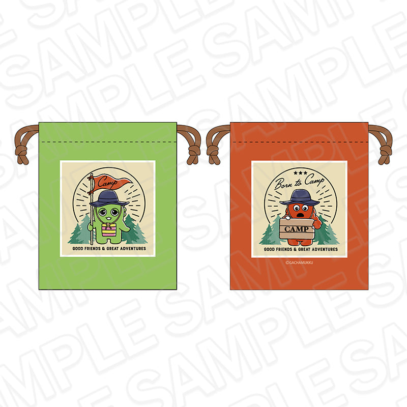 『ガチャピン・ムック』巾着 A CAMP ver.