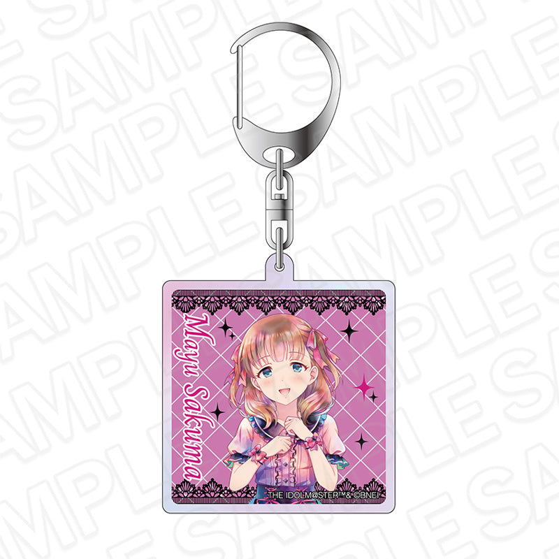 『アイドルマスター シンデレラガールズ』オーロラアクリルキーホルダー PALE TONE series 佐久間まゆ サブカルファッション ver.