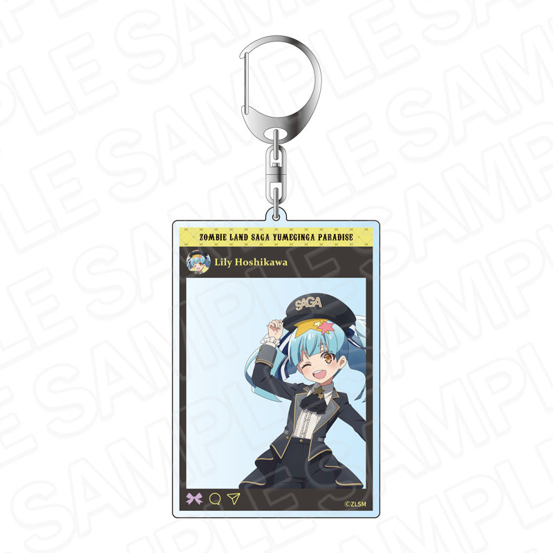 『ゾンビランドサガ ゆめぎんがパラダイス』SNS風アクリルキーホルダー 星川 リリィ ミリタリーロリータ ver.