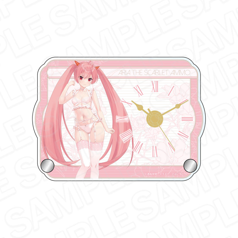 『緋弾のアリア』ミニアクリルクロック 神崎・H・アリア ボンテージランジェリー ver.