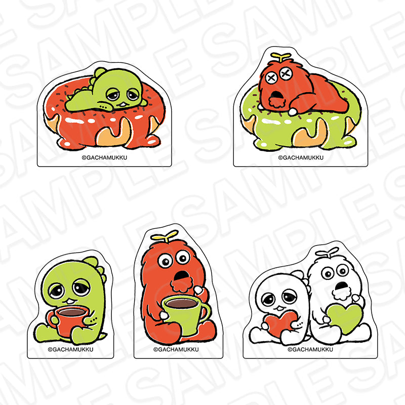 『ガチャピン・ムック』アクリルクリップ(ランダム) COFFEE ver. セット