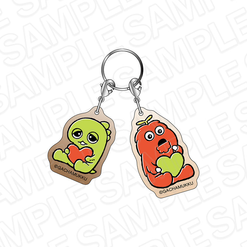 『ガチャピン・ムック』なかよしキーチャーム ハート COFFEE ver.